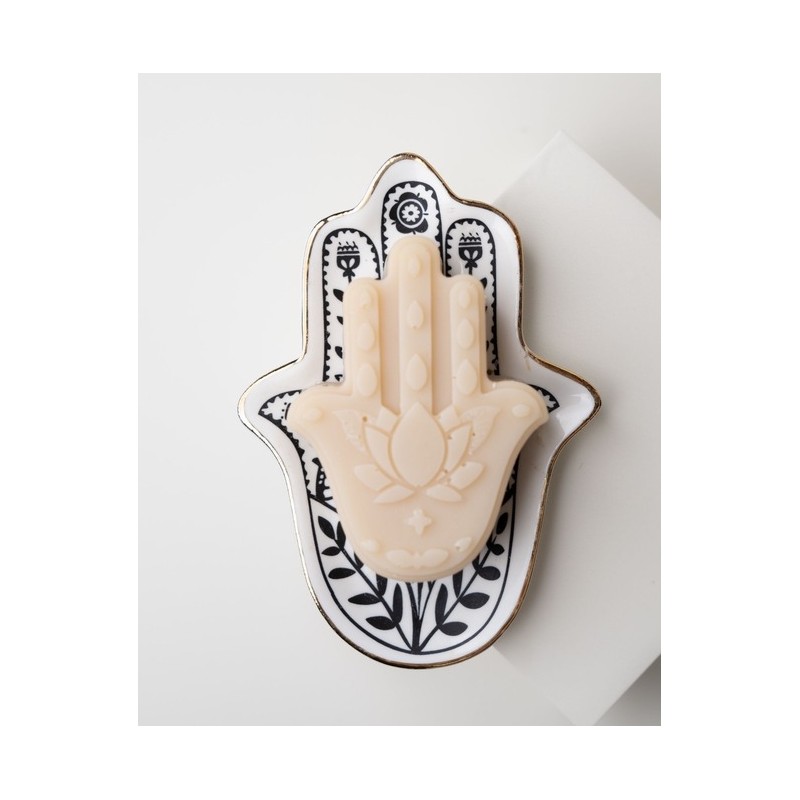 SAPONE MANO E PIATTINO HAMSA IN CERAMICA