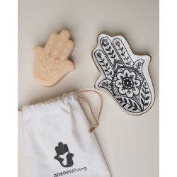 SAPONE MANO E PIATTINO HAMSA IN CERAMICA