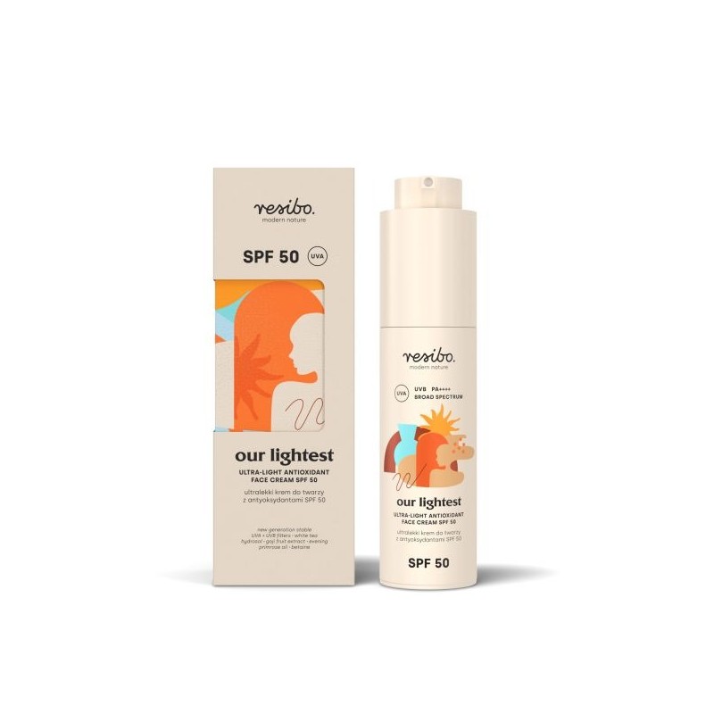 OUR LIGHTEST - CREMA VISO LEGGERISSIMA SPF50 RESIBO