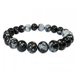 BRACCIALE OSSIDIANA FIOCCO...