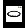 BRACCIALE OSSIDIANA NERA 10 MM QUALITA AA