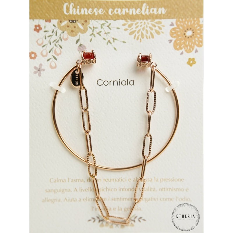 BRACCIALE PIETRE DELL'ARMONIA CORNIOLA