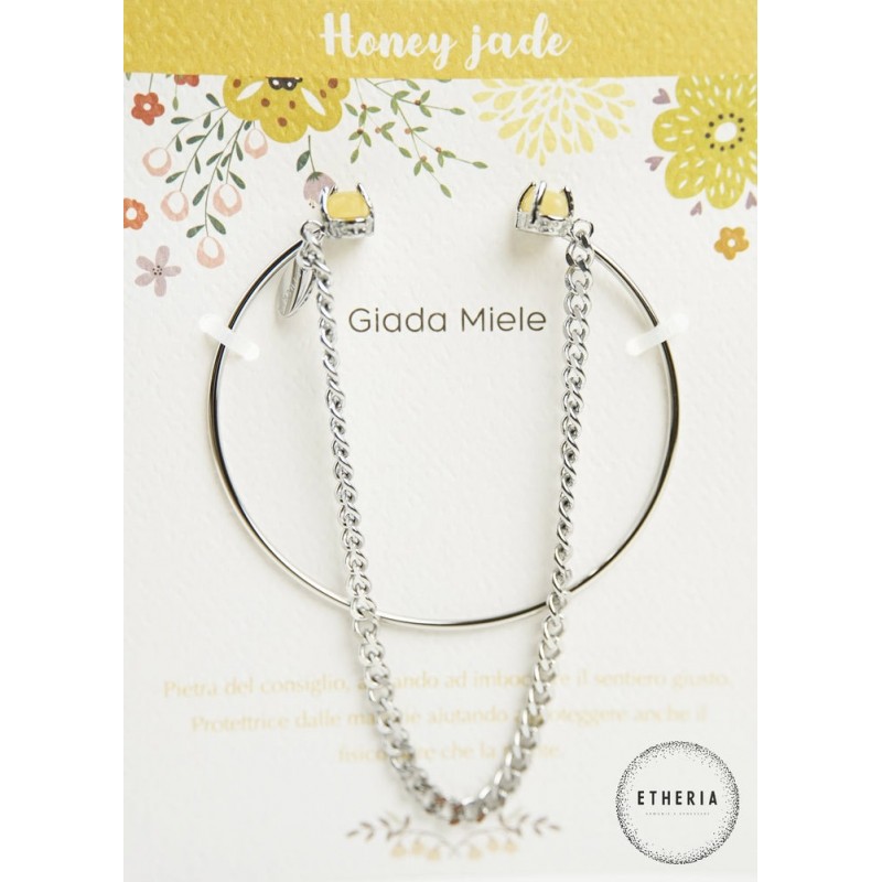 BRACCIALE PIETRE DELL'AMORE GIADA MIELE